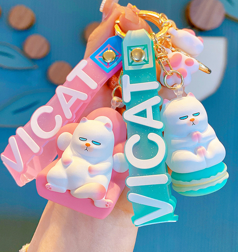 Vicat Grump Cat Keychain