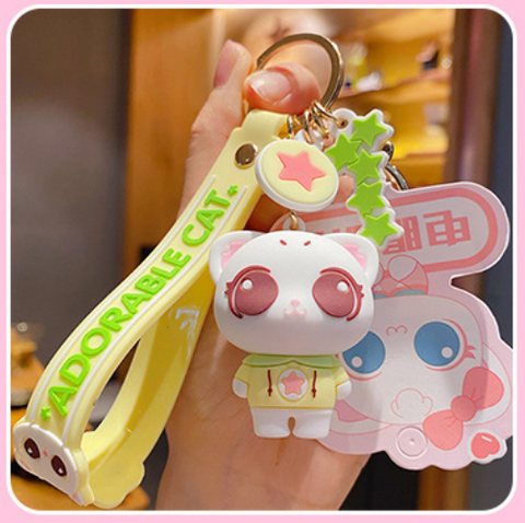 Adorable Cat Keychain