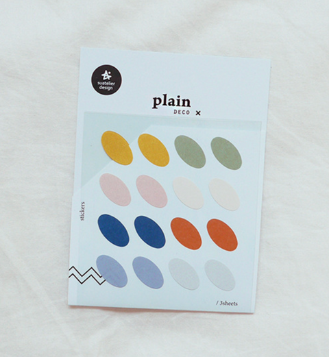 Suatelier Sonia Slanted Oval Stickers