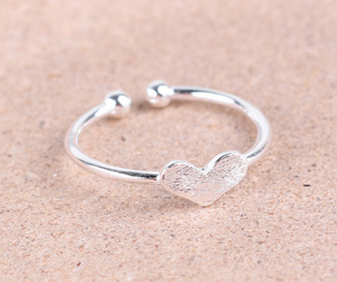 Silver Heart Ring