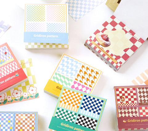 Jiyu Checkerboard Note Paper