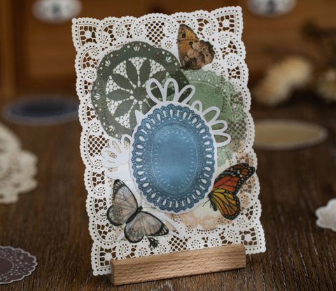 Wenshu Vintage Lace Sticker