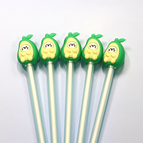 Avocado Cat Gel Ink Pen Black 0.5mm
