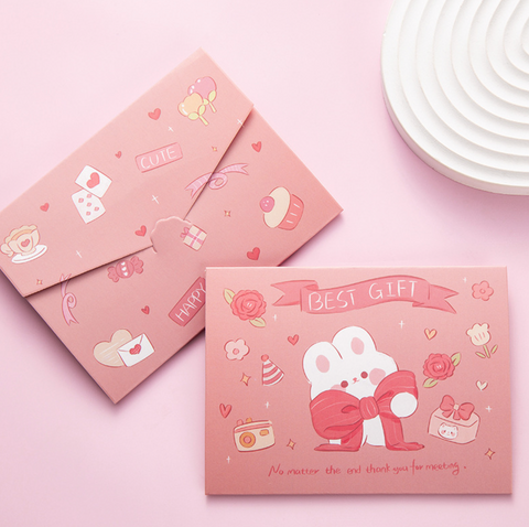 Three Fold Rabbit Card