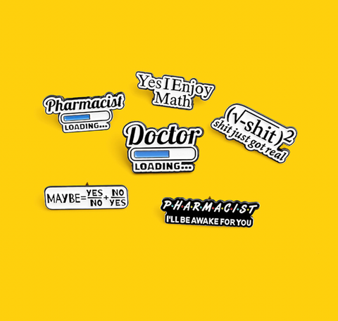 Math Symbols Pins