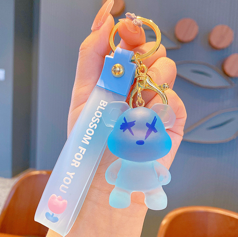 Blossom Crystal Bear Keychain