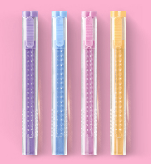 Raccoon Heart Shaped Eraser - Sky Blue