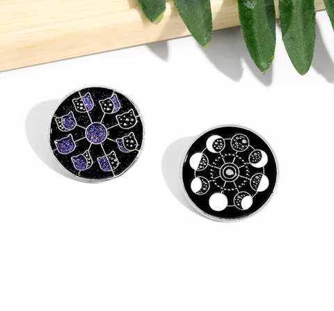Waning Moon Pin