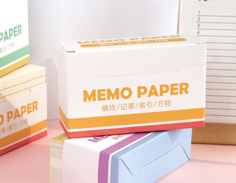Memo Paper Cards