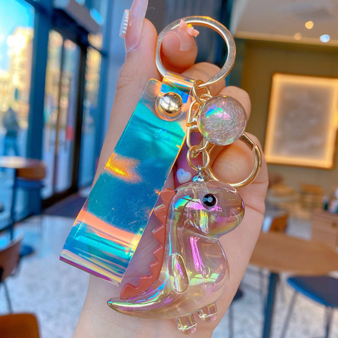 Crystal Dinosuar Keychain