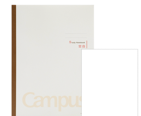 CAMPUS Grey B5 Blank Notebook 30pg