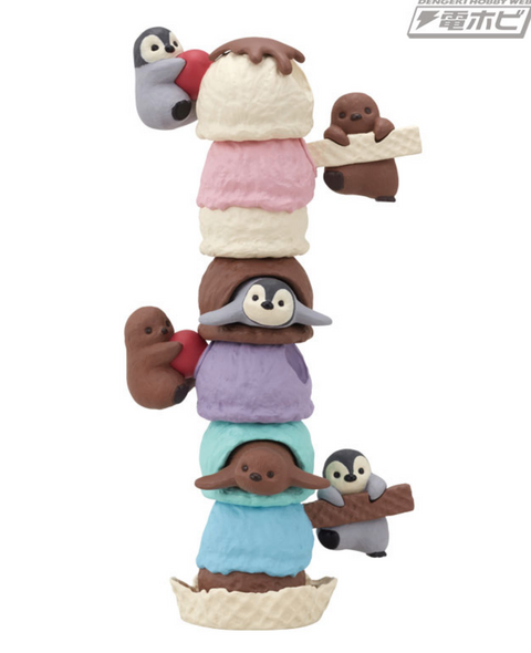 Penguin and Ice Cream Statues
