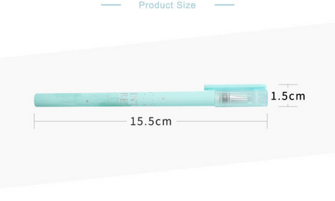Mint Dream Cap 0.35mm Black Gel Ink Pen