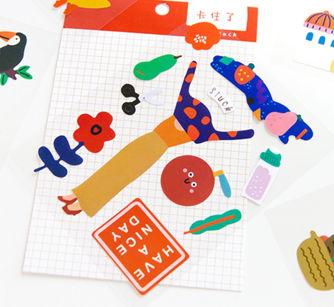 Jiyu Magic Farm PET Stickers