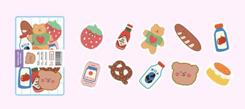 Jiyu Message Cute Bear Stickers
