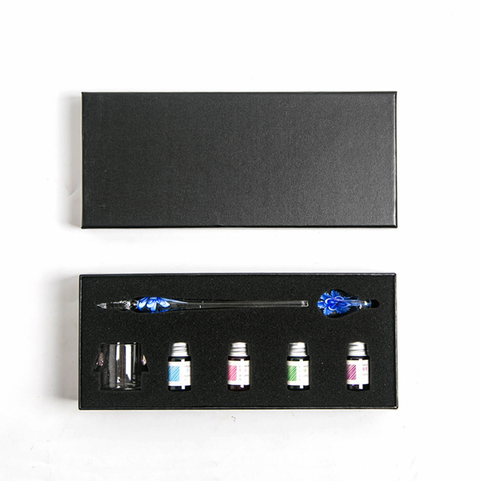 Flower Glass Dip Pen 7pc Set