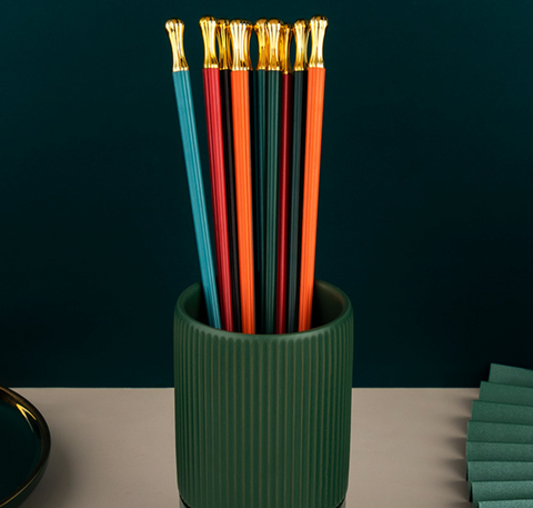 Family Chopstick Alloy 5 Set
