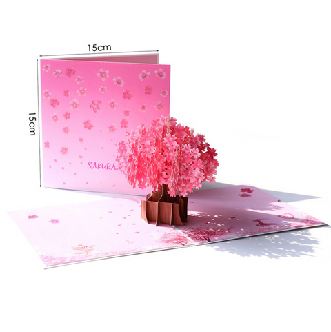 Pop Out Card Sakura Tree