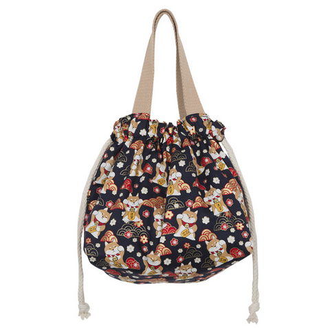 Drawstring Canvas Tote
