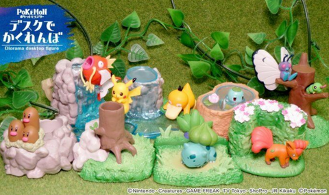 Pokemon Diorama Desk Statues