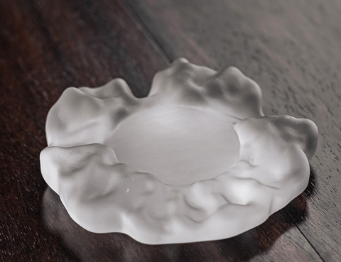 Japanese Style Frosted Glass Teacup Set
