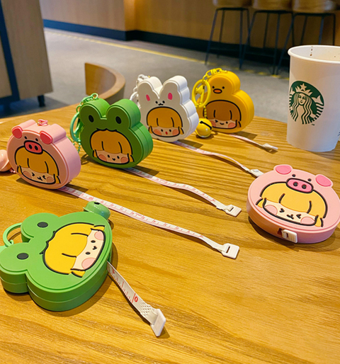 Animal Girl Measuring Tape Keychain