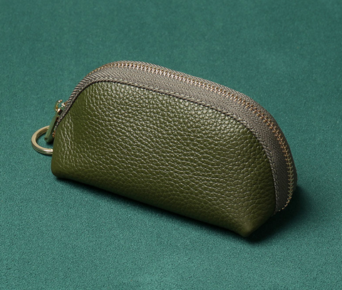 Vegan Leather Zipper Pouch