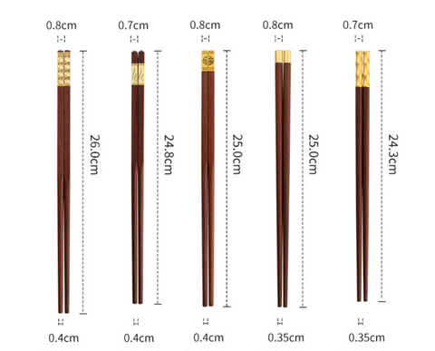 Red Sandalwood Chopstick Set 5 Set