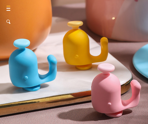 Whale Silicone Cup Lid