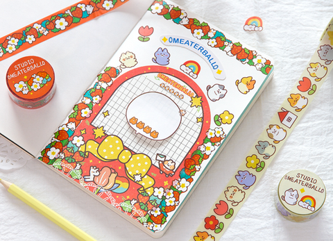Jiyu PET Cute Matte Washi Tape