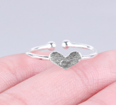 Silver Heart Ring
