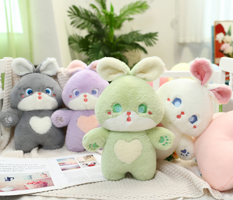 Bright Eye Heart Rabbit Plush 23cm