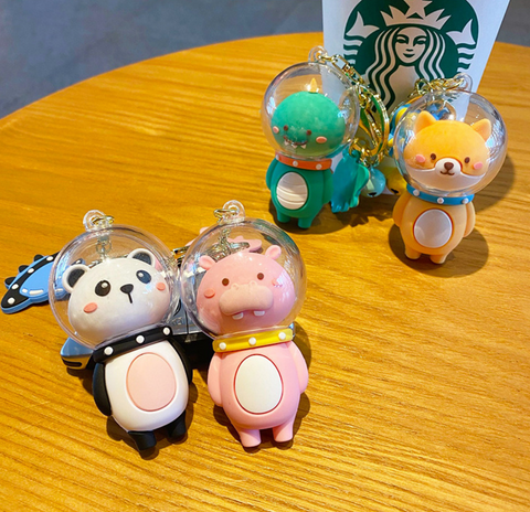 Space Animal Keychain
