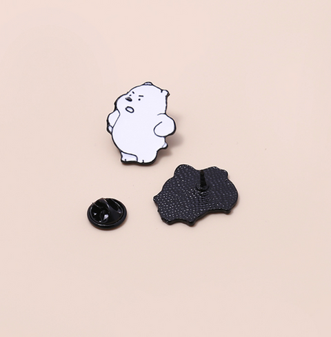 Pouty Bare Bears Pin