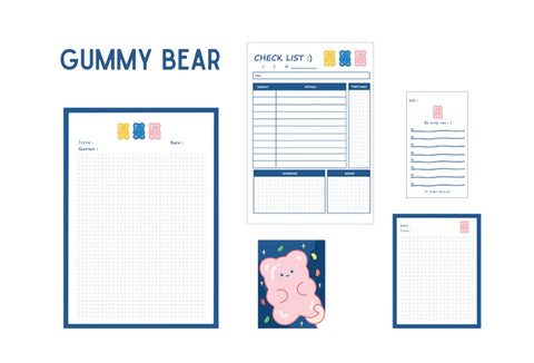 Jiyu Cute Memo Post- It Lists