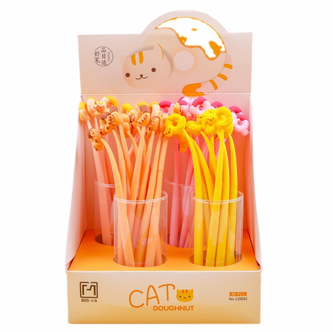 Cat Doughnut Black Gel Ink Pen 0.5mm