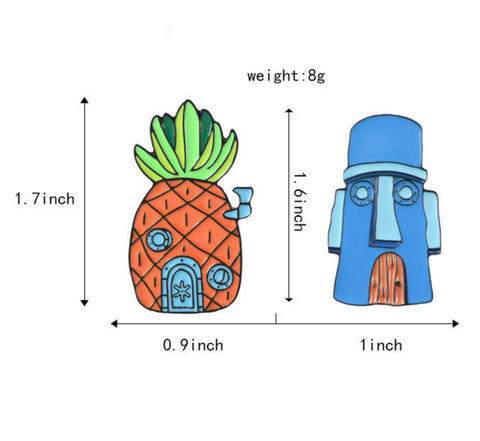 Spongebob Homes Pin