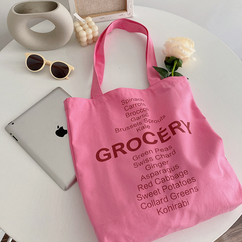 Grocery Canvas Tote