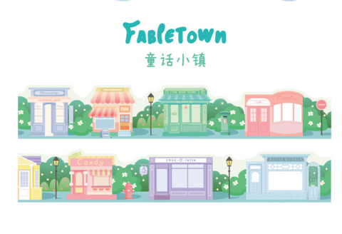 Cardlover Happy Neighbourhood Scene Washi Sticker
