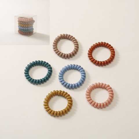 6 Set Phone Cord Band