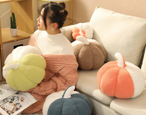 Half Pumpkin Plush Cushion 40cm
