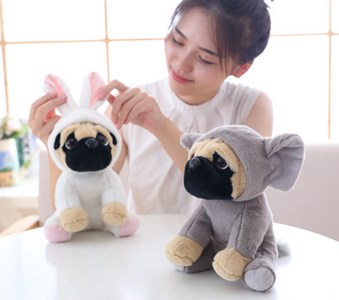 20cm Costume Pug Plush