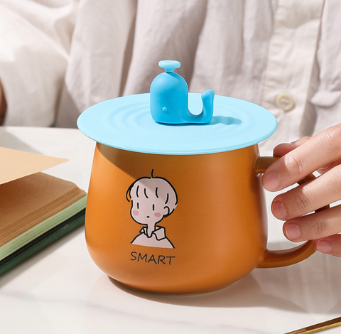 Whale Silicone Cup Lid