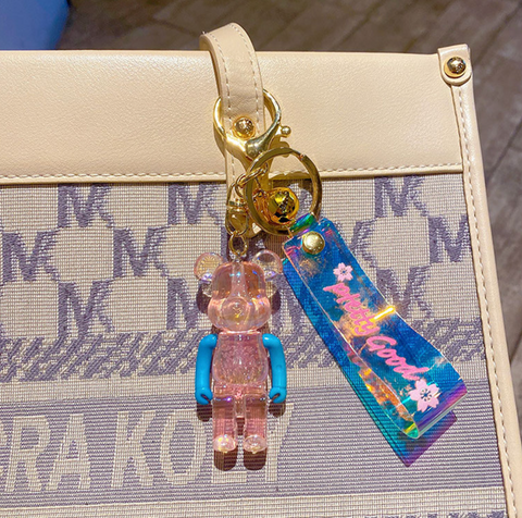 Pretty Good Crystal Bear Keychain