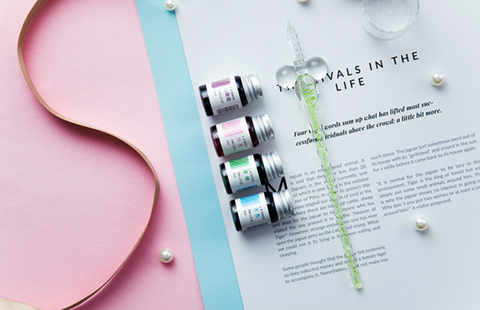 Spiral Glass Dip Pen Set