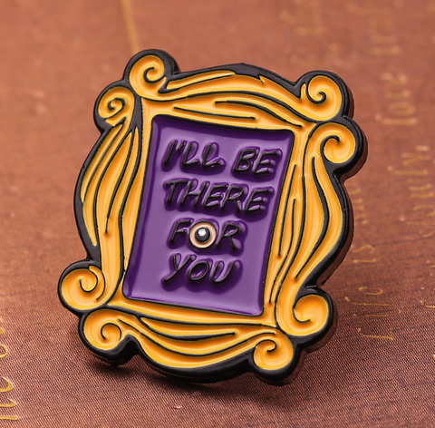 Friends Purple Frame Pin