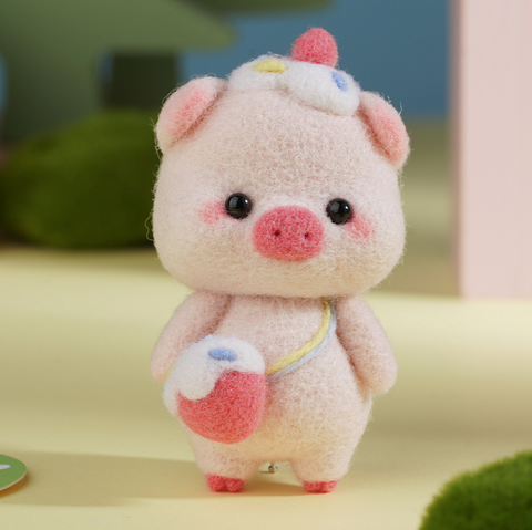 Dress Up Pig Needle Felt Set