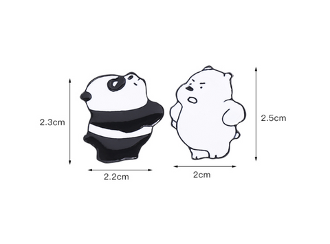 Pouty Bare Bears Pin