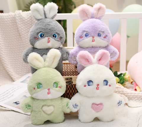Bright Eye Heart Rabbit Plush 23cm