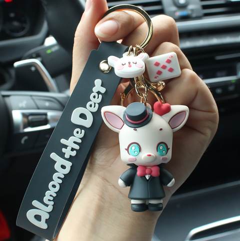 Almond Deer Keychain